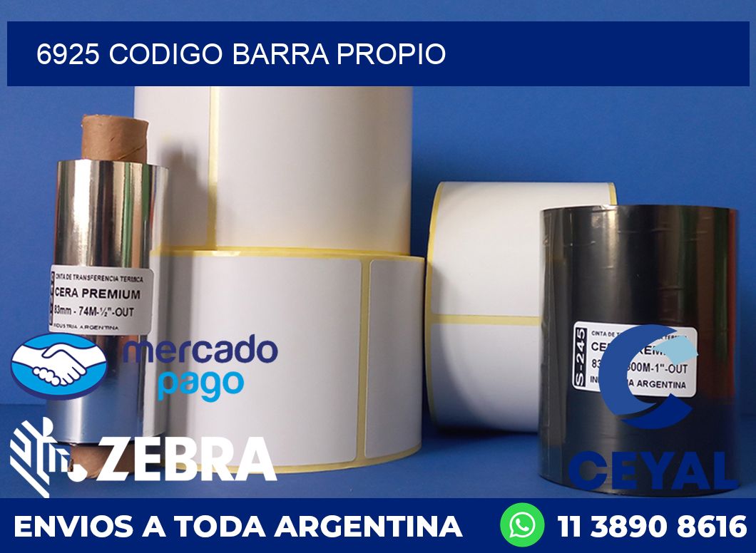6925 CODIGO BARRA PROPIO