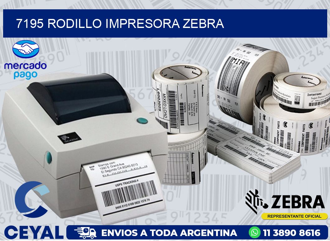 7195 RODILLO IMPRESORA ZEBRA