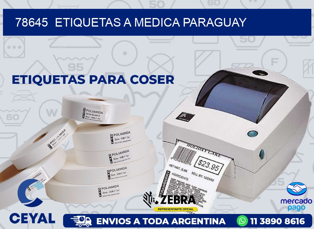 78645  ETIQUETAS A MEDICA PARAGUAY