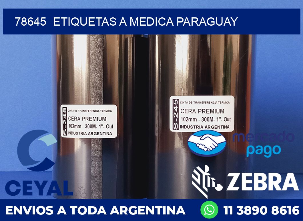 78645  ETIQUETAS A MEDICA PARAGUAY