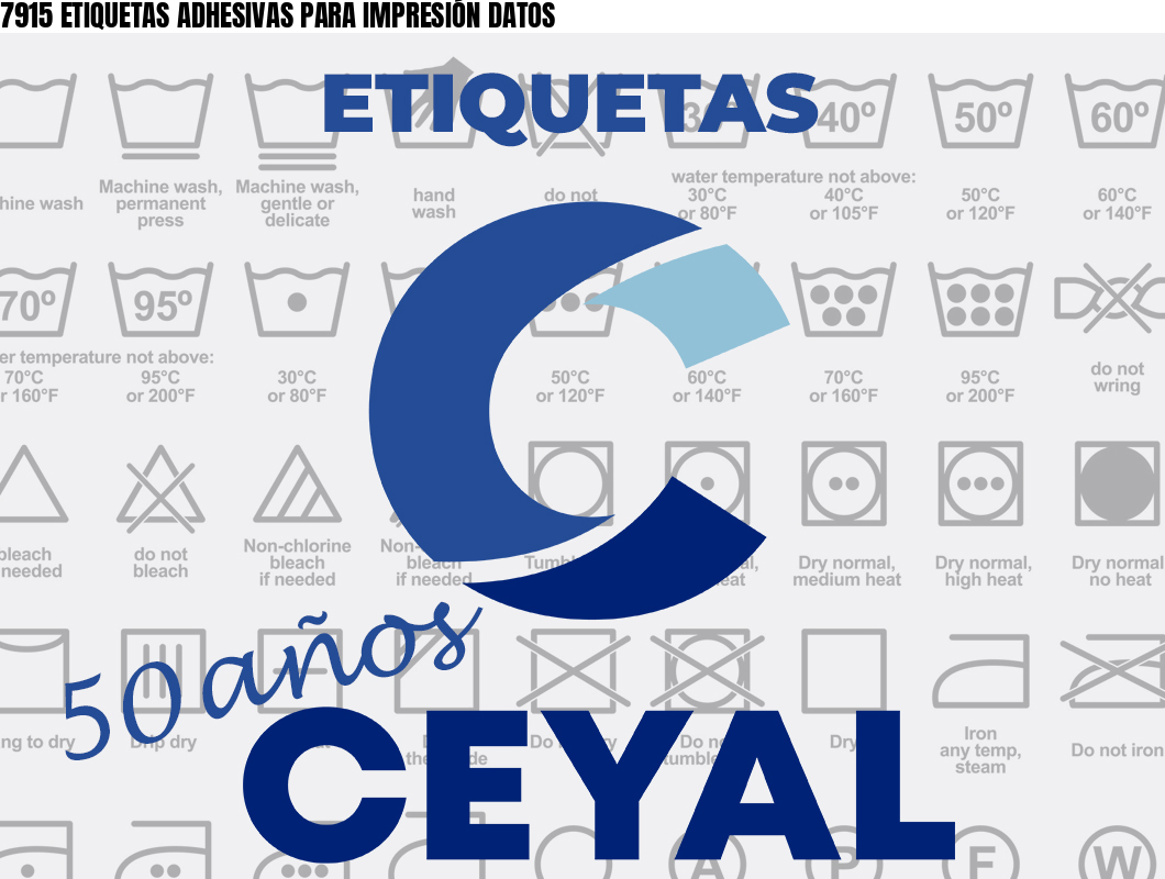 7915 ETIQUETAS ADHESIVAS PARA IMPRESIÓN DATOS