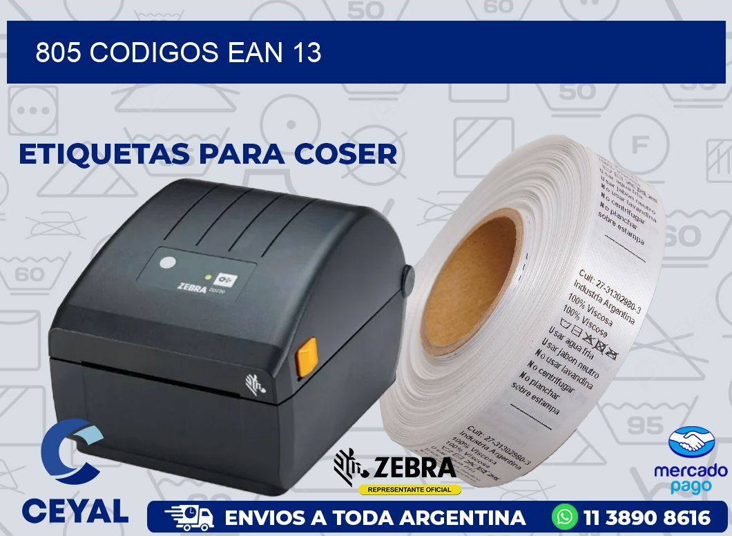 805 CODIGOS EAN 13