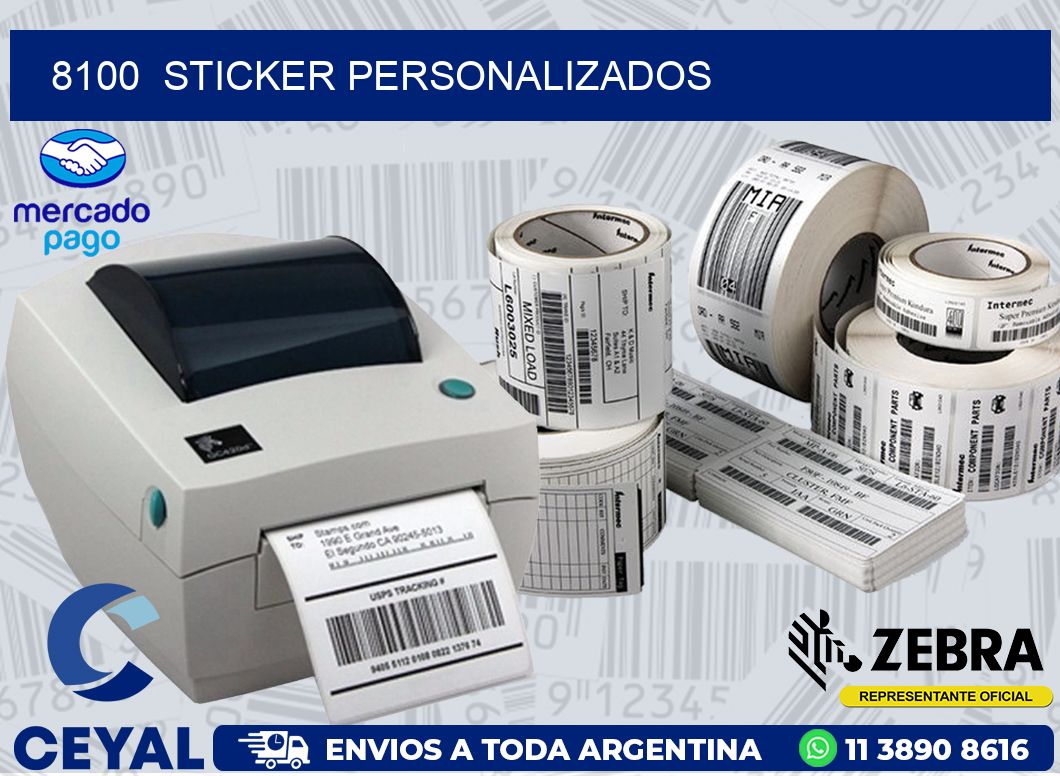 8100  sticker personalizados