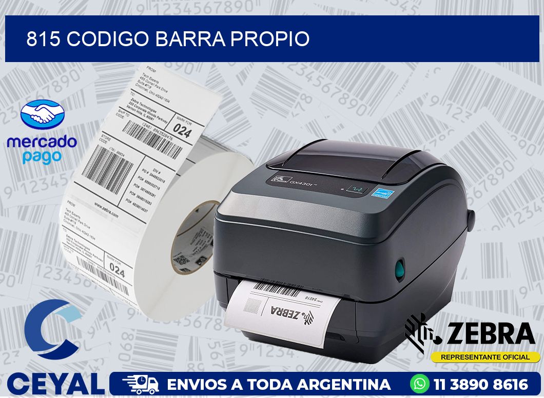 815 CODIGO BARRA PROPIO