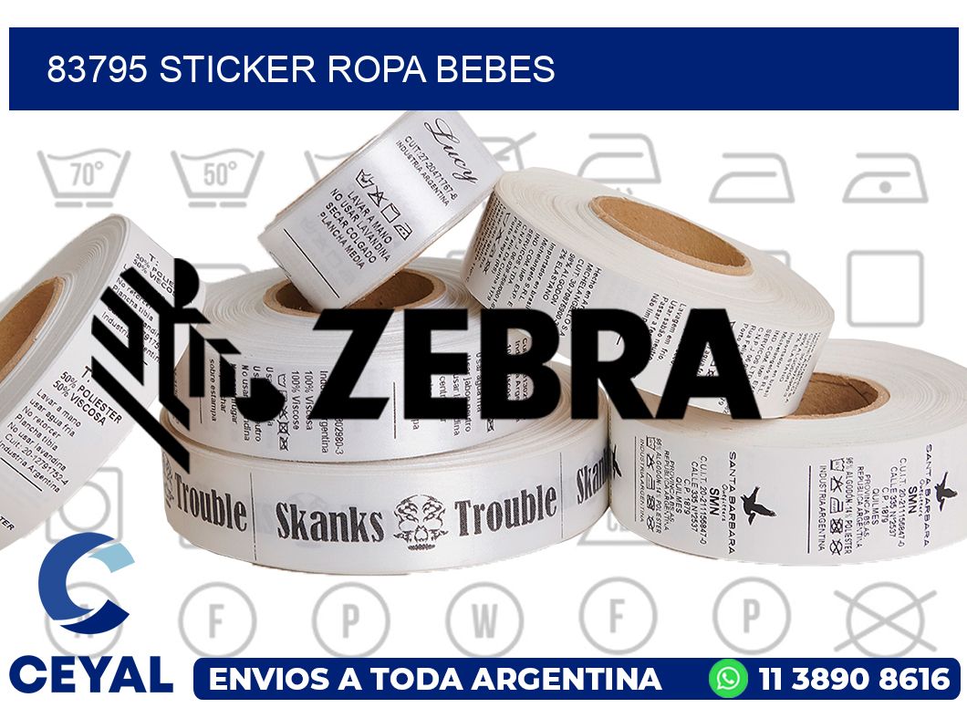 83795 STICKER ROPA BEBES