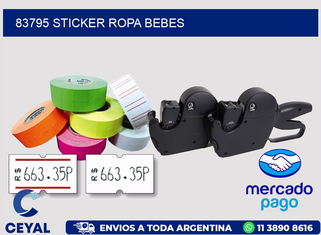 83795 STICKER ROPA BEBES