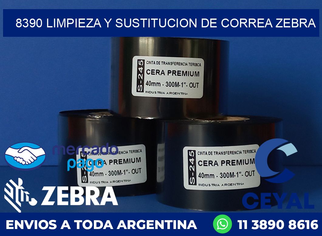 8390 LIMPIEZA Y SUSTITUCION DE CORREA ZEBRA