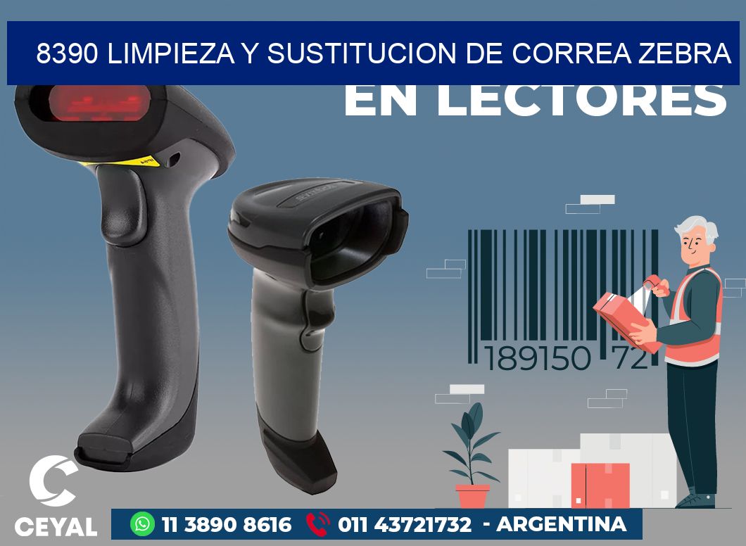 8390 LIMPIEZA Y SUSTITUCION DE CORREA ZEBRA