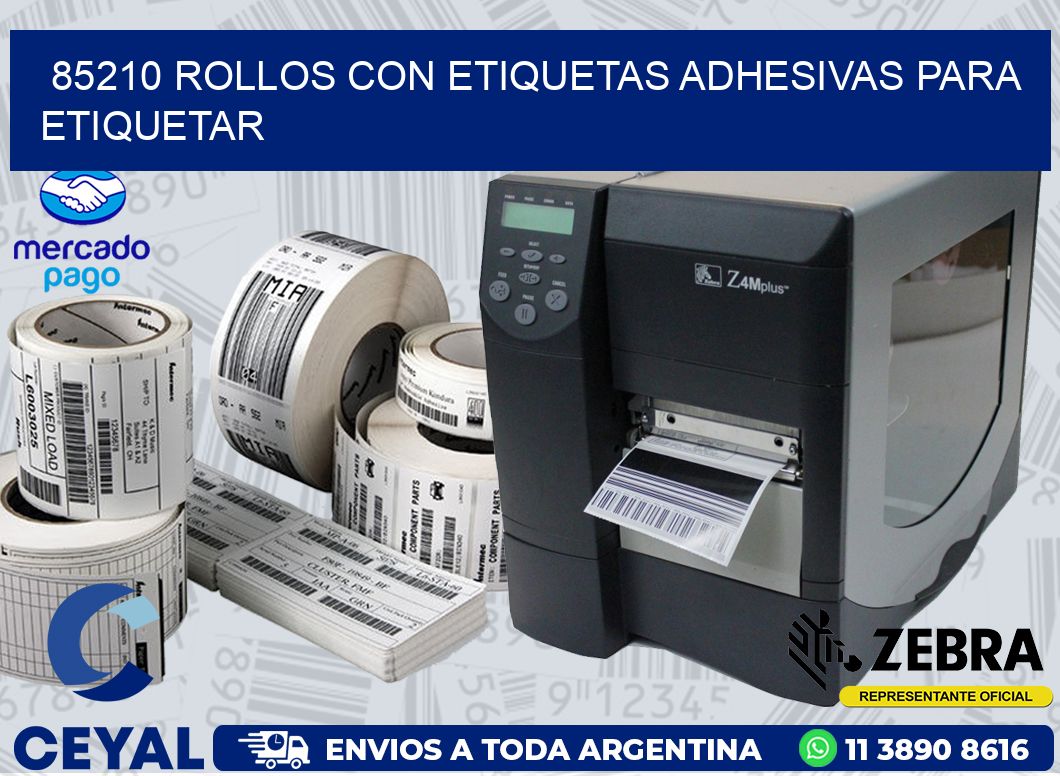 85210 ROLLOS CON ETIQUETAS ADHESIVAS PARA ETIQUETAR