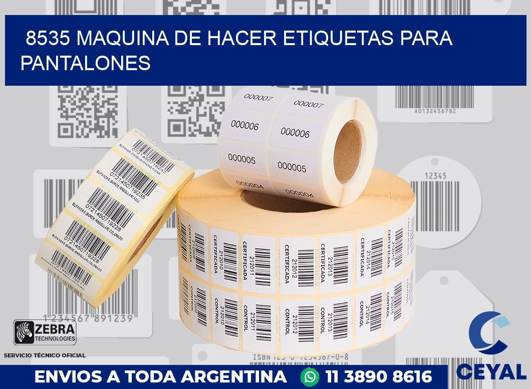 8535 MAQUINA DE HACER ETIQUETAS PARA PANTALONES