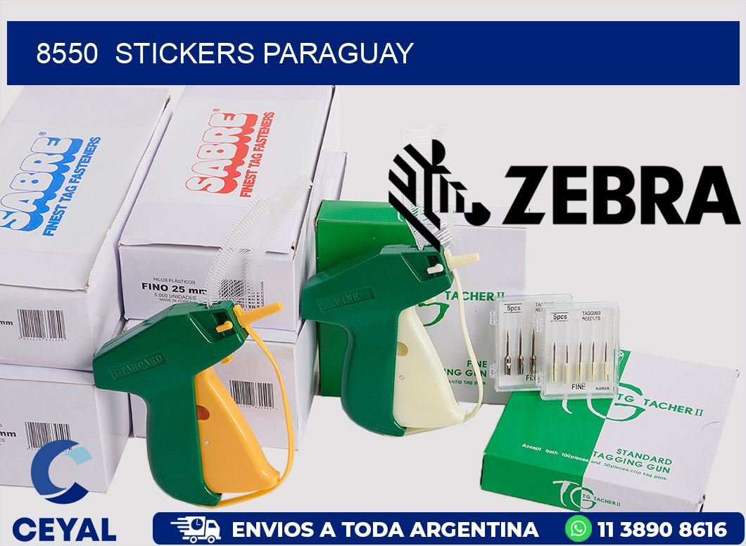 8550 STICKERS PARAGUAY