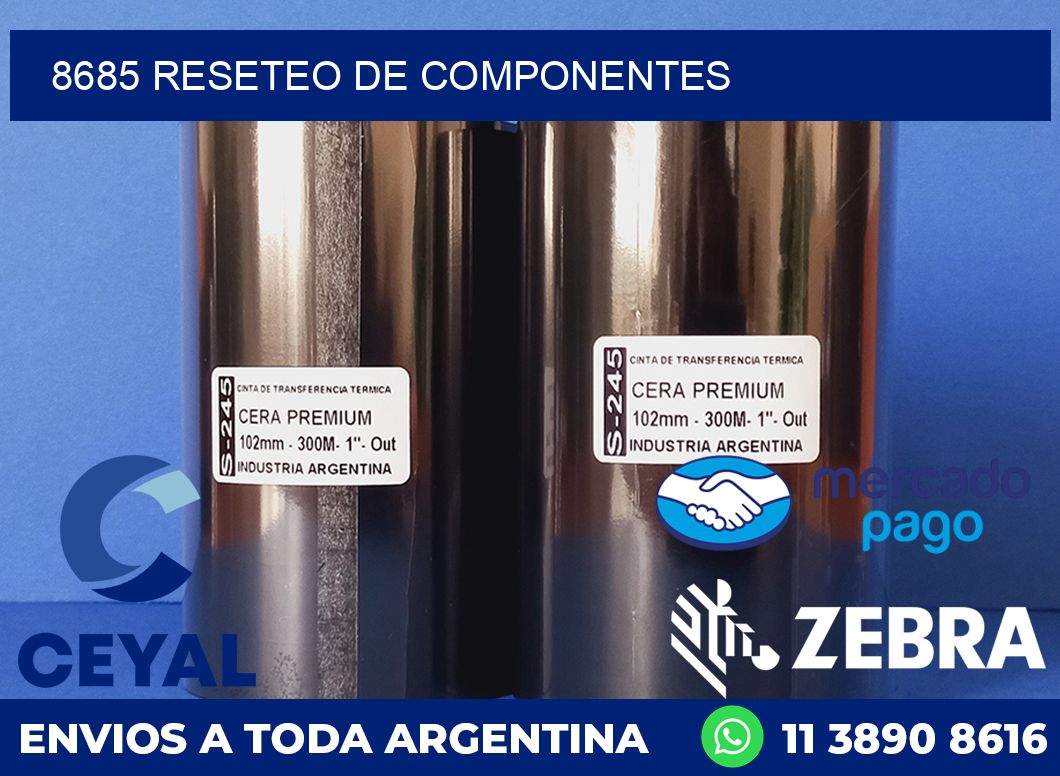 8685 RESETEO DE COMPONENTES
