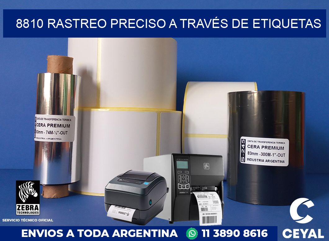 8810 RASTREO PRECISO A TRAVÉS DE ETIQUETAS