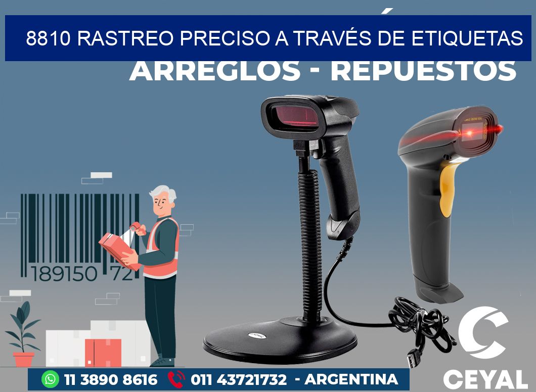 8810 RASTREO PRECISO A TRAVÉS DE ETIQUETAS