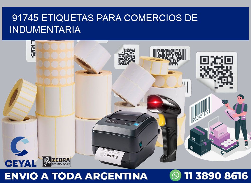 91745 ETIQUETAS PARA COMERCIOS DE INDUMENTARIA