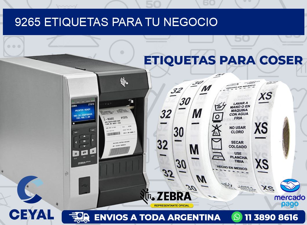 9265 ETIQUETAS PARA TU NEGOCIO