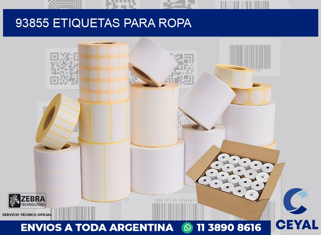 93855 ETIQUETAS PARA ROPA