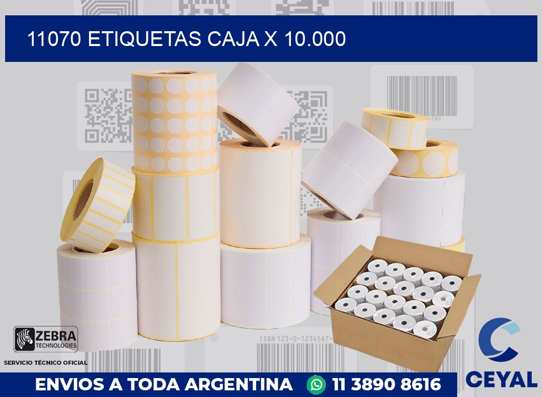 11070 etiquetas caja x 10.000