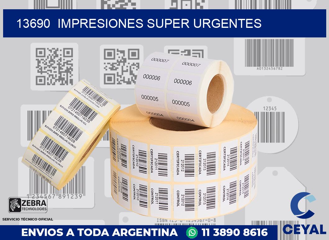 13690  impresiones super urgentes