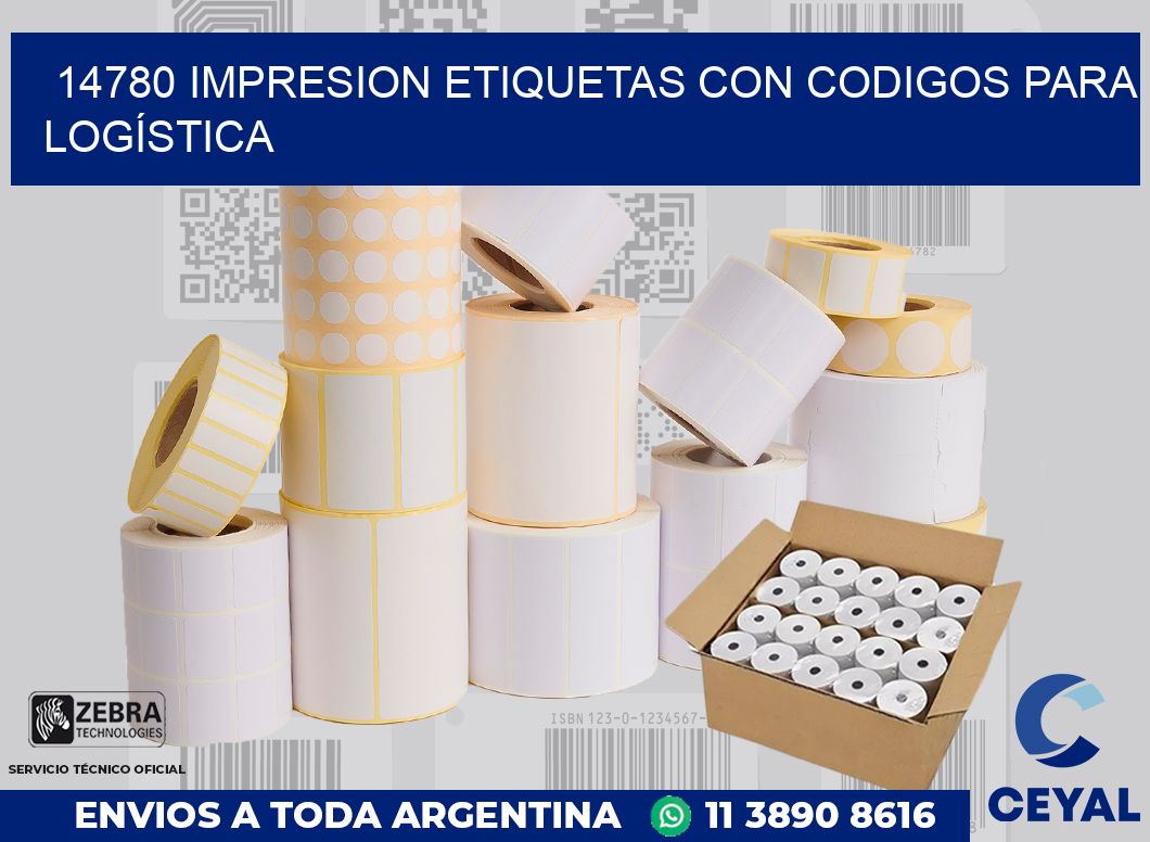 14780 IMPRESION ETIQUETAS CON CODIGOS PARA LOGÍSTICA