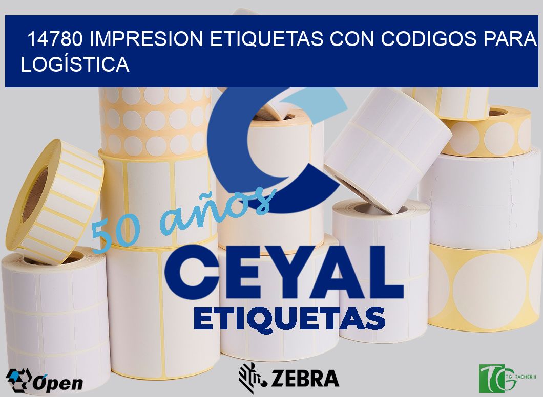 14780 IMPRESION ETIQUETAS CON CODIGOS PARA LOGÍSTICA