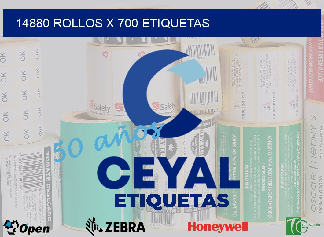 14880 Rollos x 700 etiquetas