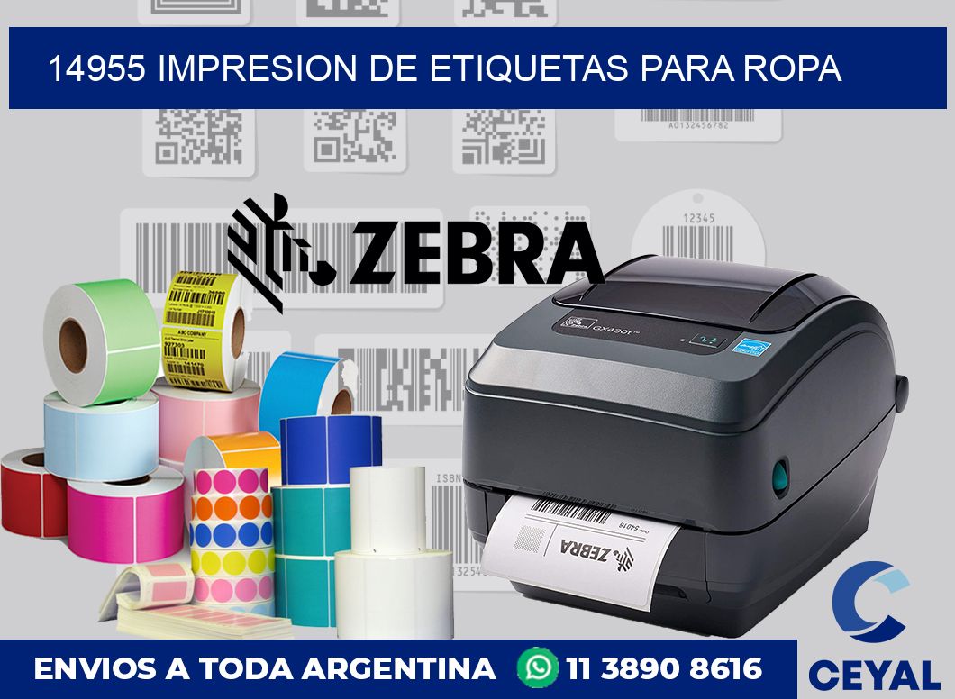 14955 IMPRESION DE ETIQUETAS PARA ROPA