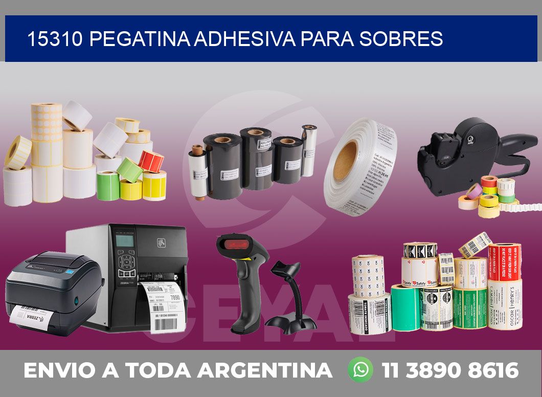15310 PEGATINA ADHESIVA PARA SOBRES