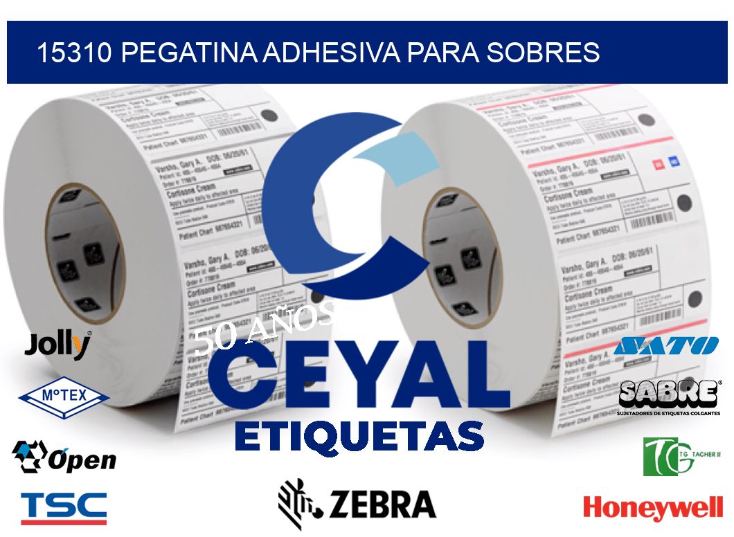 15310 PEGATINA ADHESIVA PARA SOBRES