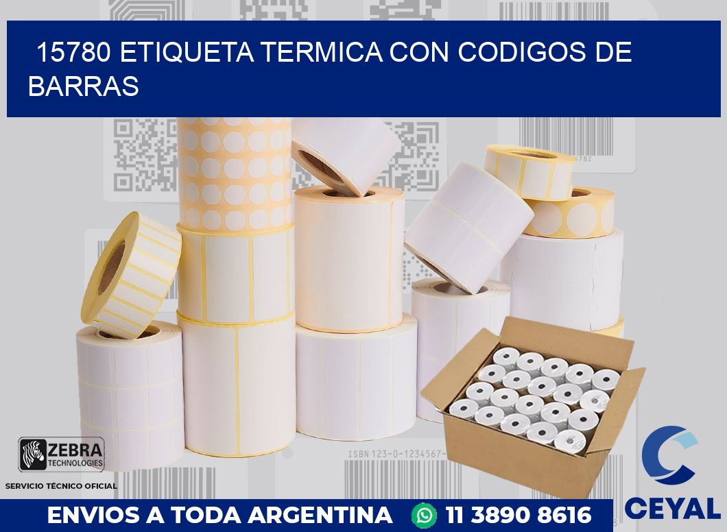 15780 ETIQUETA TERMICA CON CODIGOS DE BARRAS