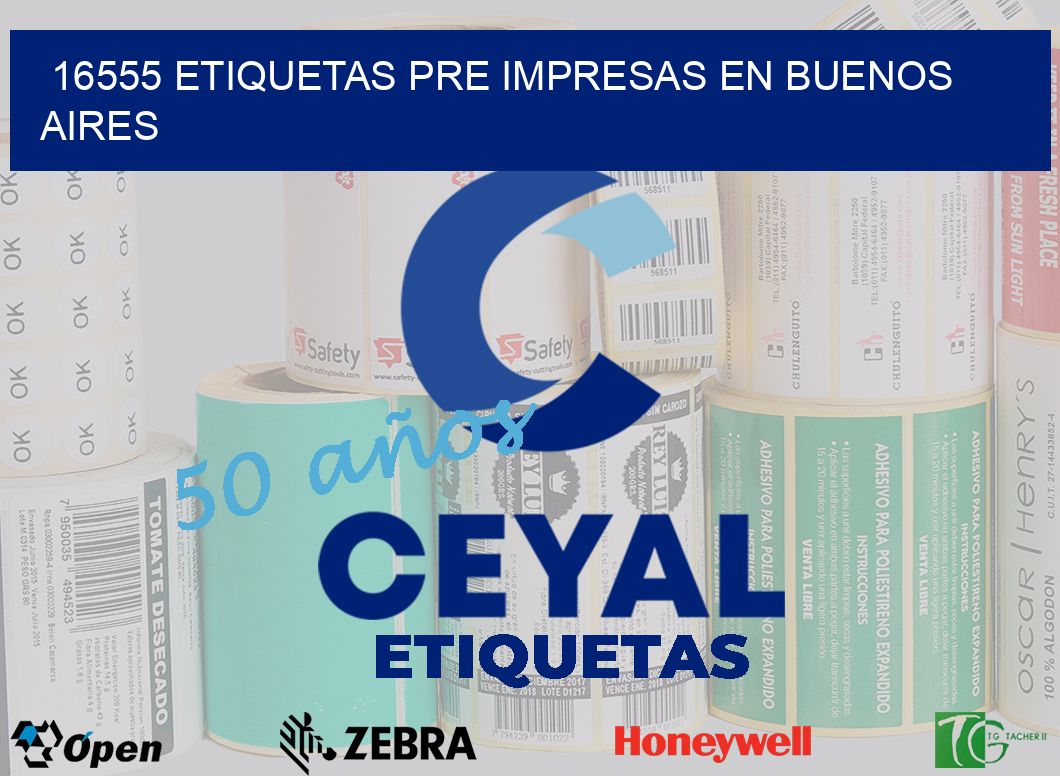 16555 ETIQUETAS PRE IMPRESAS EN BUENOS AIRES