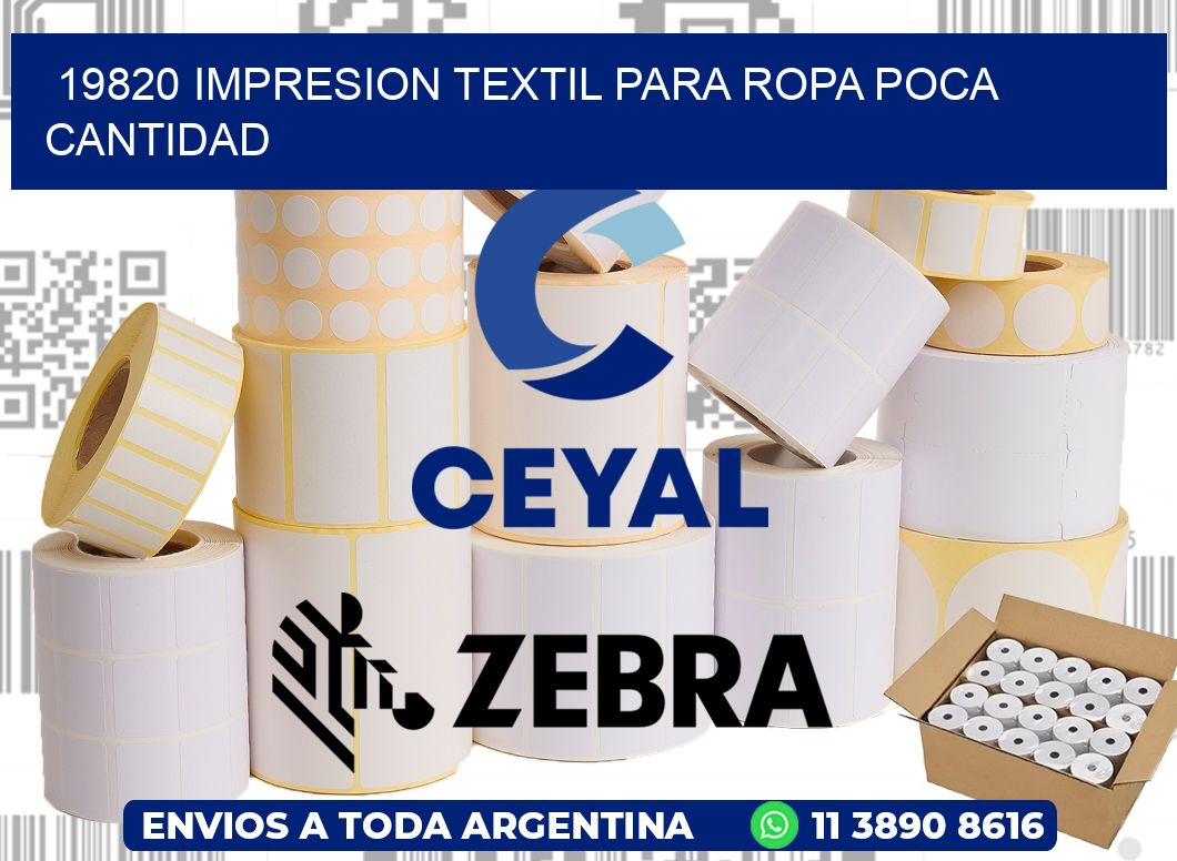 19820 IMPRESION TEXTIL PARA ROPA POCA CANTIDAD