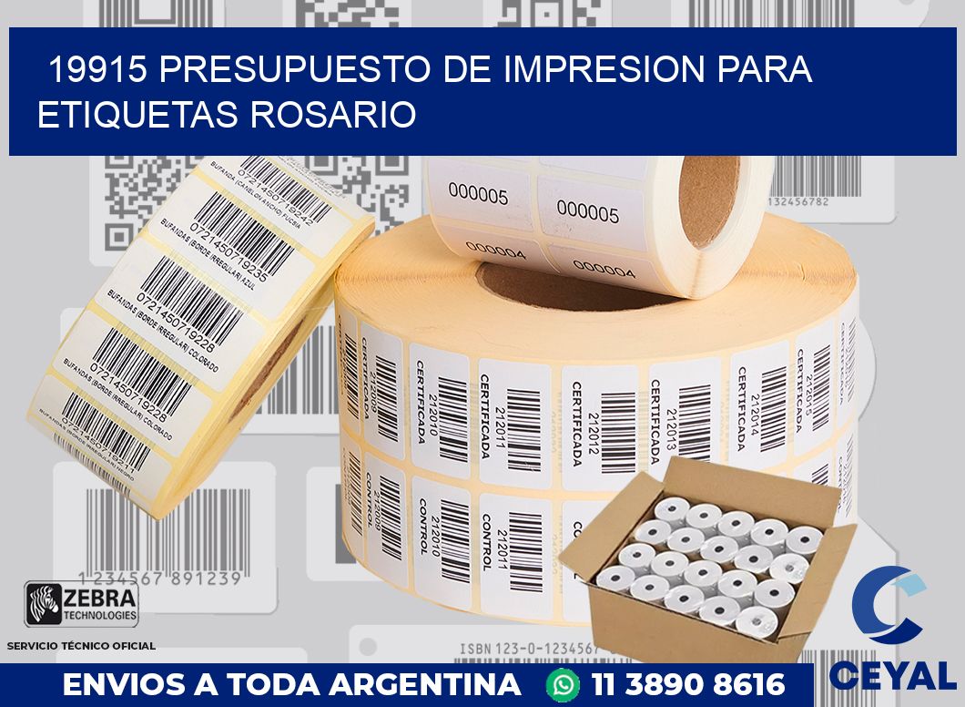 19915 PRESUPUESTO DE IMPRESION PARA ETIQUETAS ROSARIO