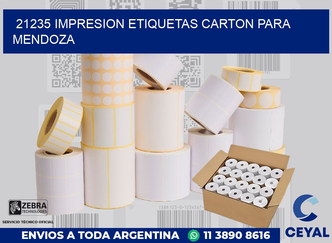 21235 IMPRESION ETIQUETAS CARTON PARA MENDOZA