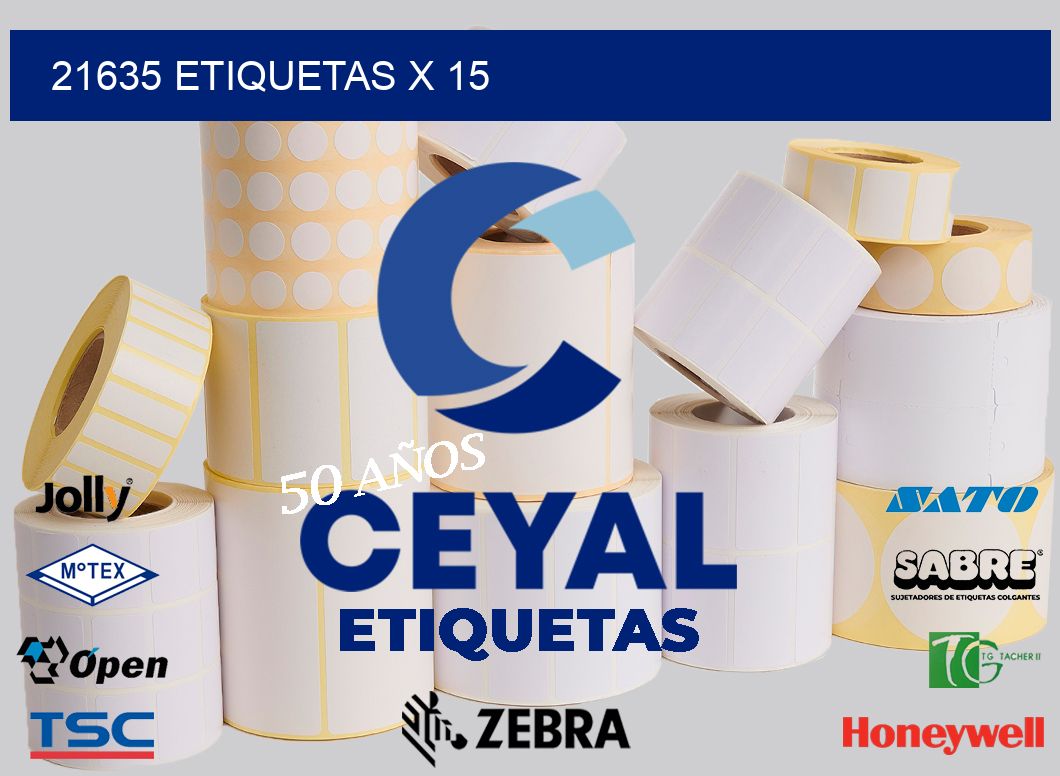 21635 Etiquetas x 15