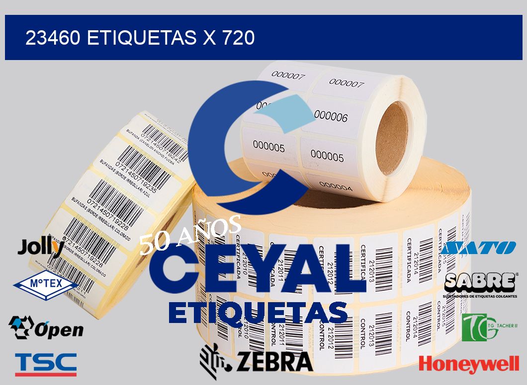 23460 Etiquetas x 720