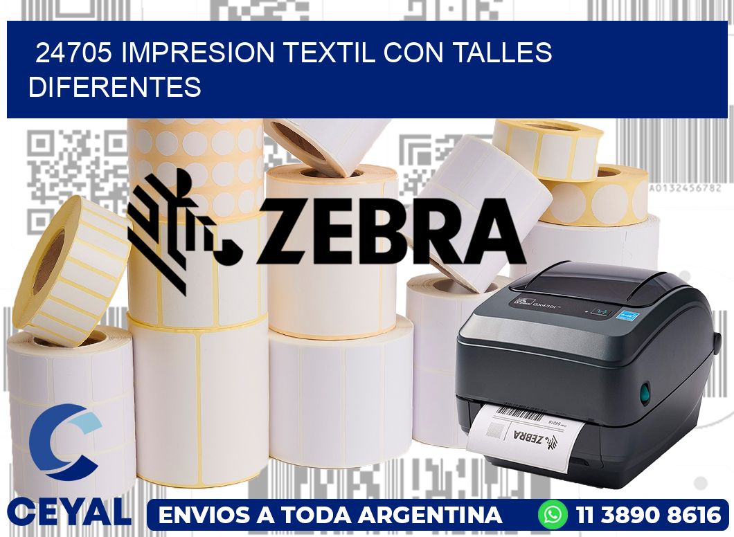 24705 IMPRESION TEXTIL CON TALLES DIFERENTES