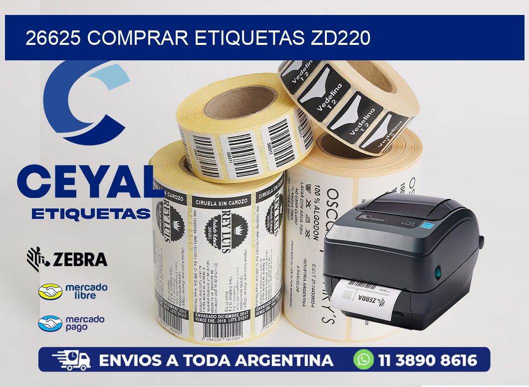 26625 COMPRAR ETIQUETAS ZD220