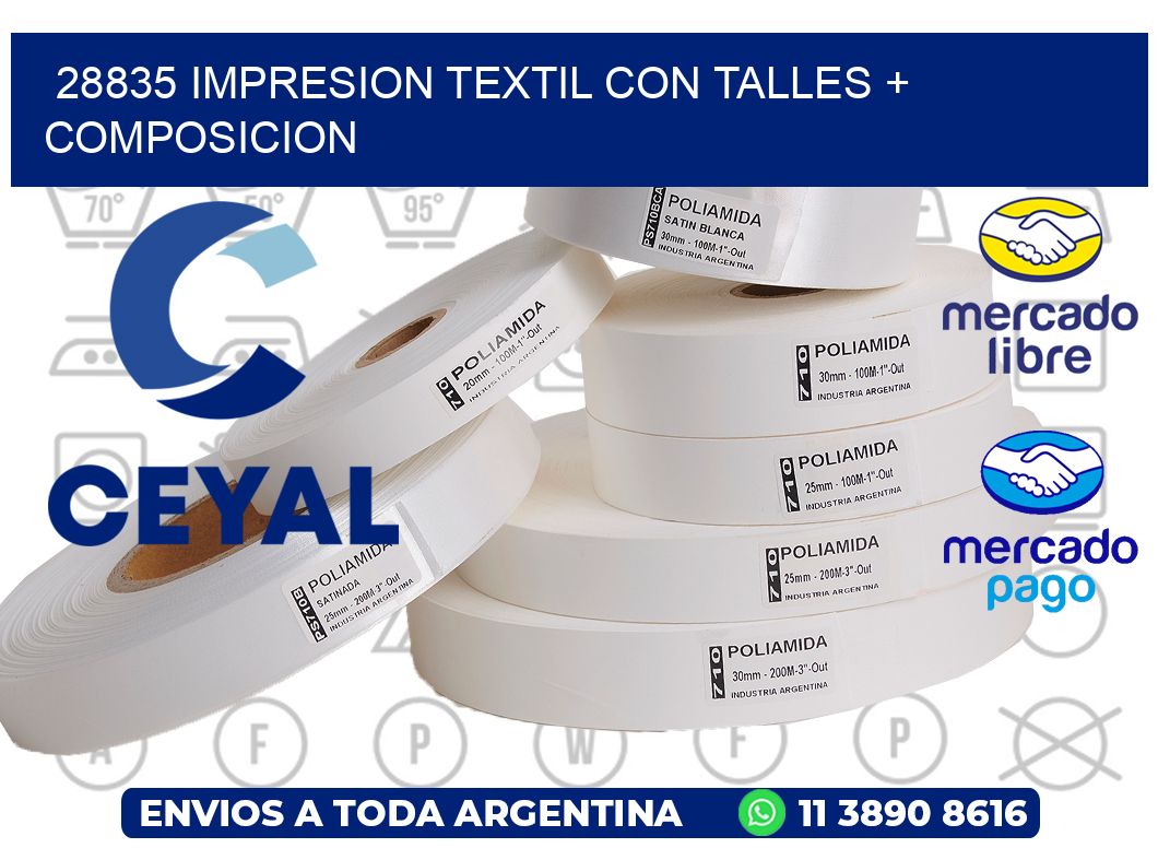 28835 IMPRESION TEXTIL CON TALLES + COMPOSICION