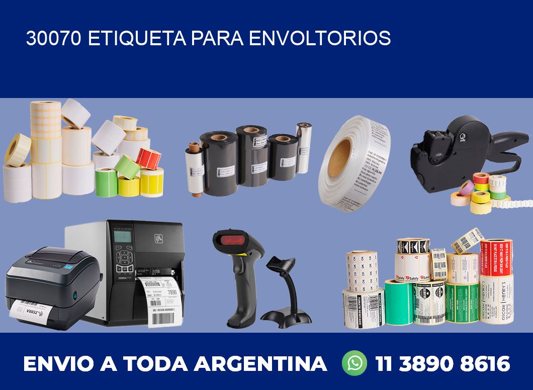 30070 ETIQUETA PARA ENVOLTORIOS