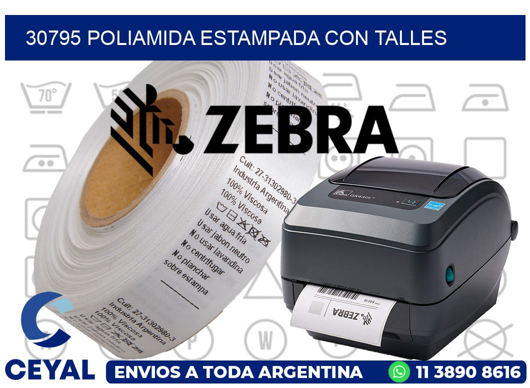 30795 POLIAMIDA ESTAMPADA CON TALLES
