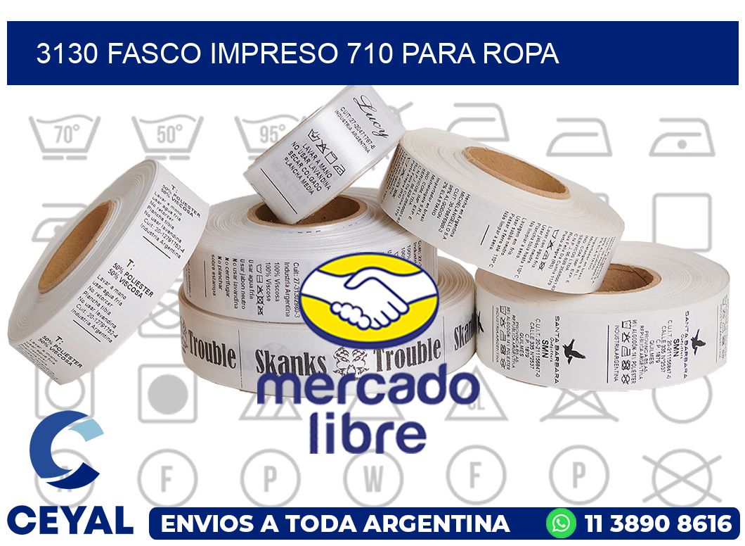 3130 FASCO IMPRESO 710 PARA ROPA