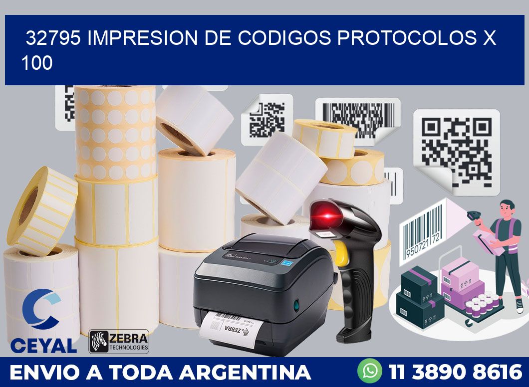 32795 impresion de codigos protocolos x 100
