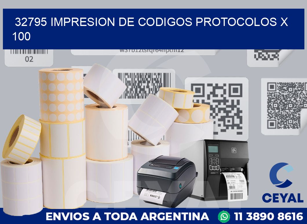 32795 impresion de codigos protocolos x 100
