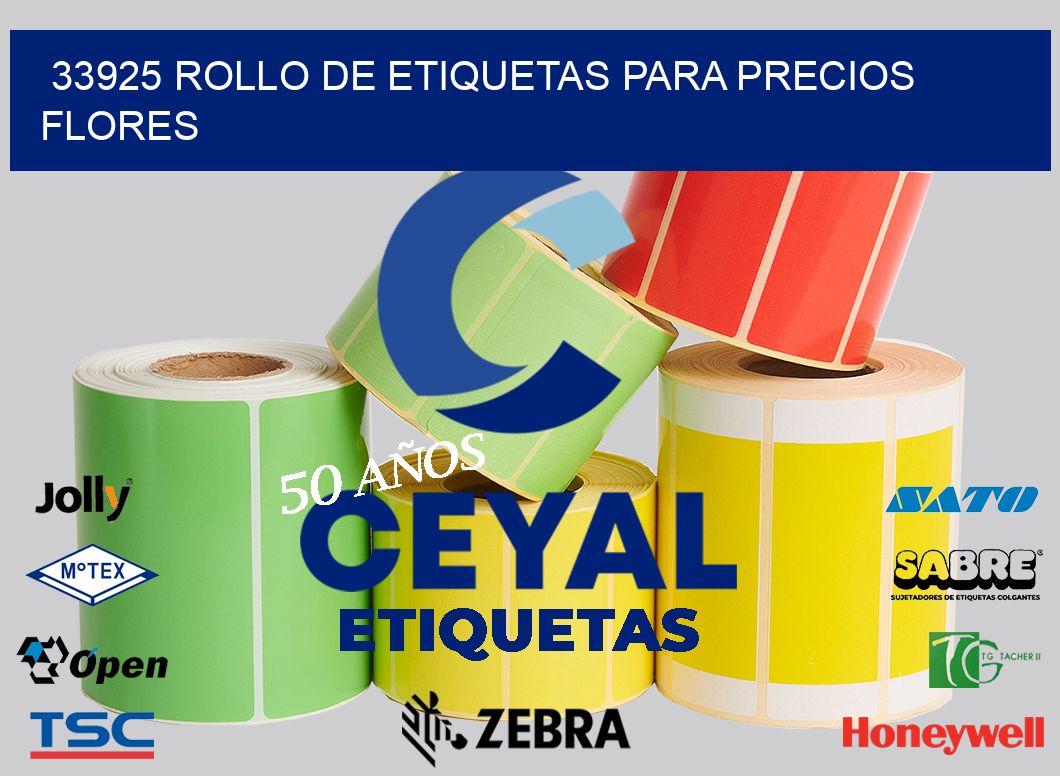33925 ROLLO DE ETIQUETAS PARA PRECIOS FLORES