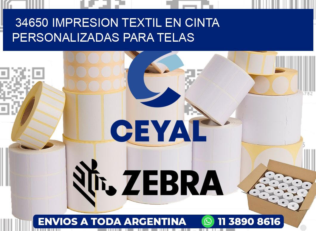 34650 IMPRESION TEXTIL EN CINTA PERSONALIZADAS PARA TELAS