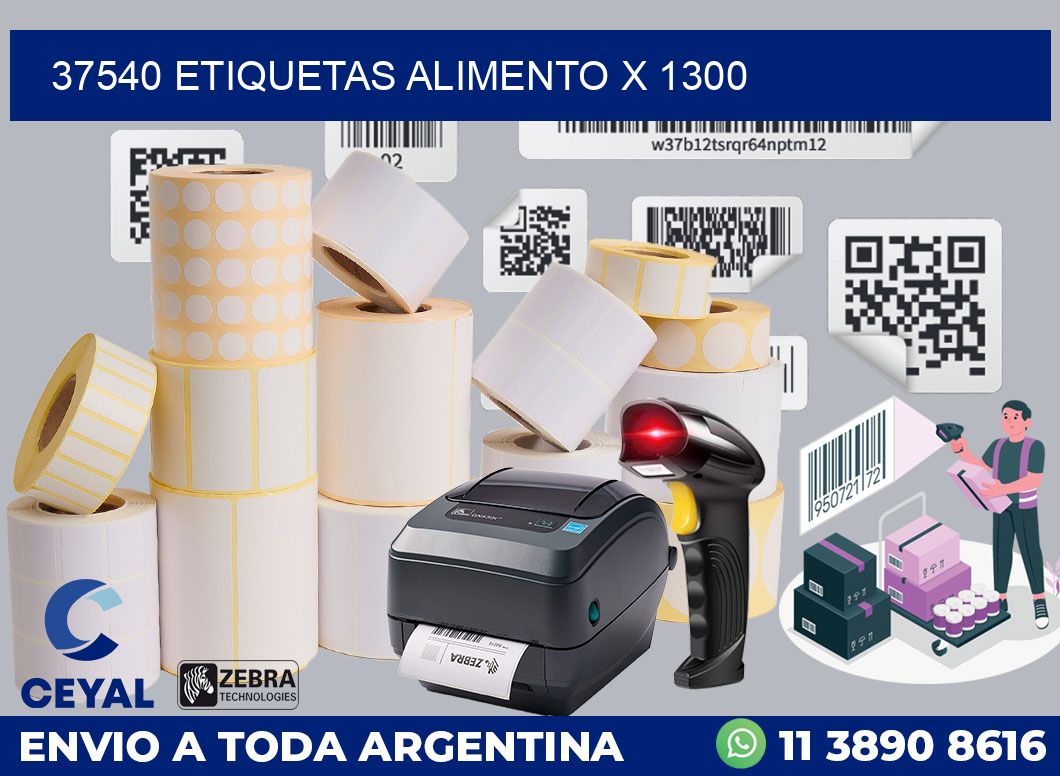 37540 etiquetas alimento x 1300