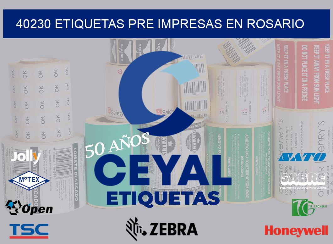 40230 ETIQUETAS PRE IMPRESAS EN ROSARIO