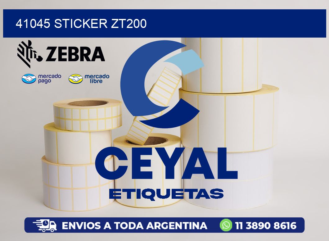 41045 STICKER ZT200