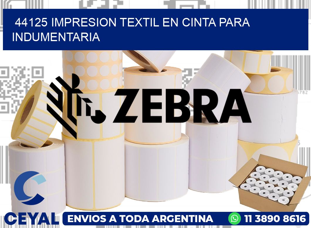 44125 IMPRESION TEXTIL EN CINTA PARA INDUMENTARIA
